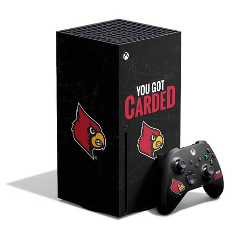 University of Louisville You Got Carded Xbox Series X Skins